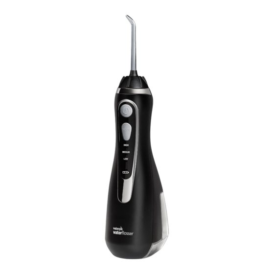 Waterpik waterflosser Cordless Advanced 2.0 WP-500 Series Quick Start Manual
