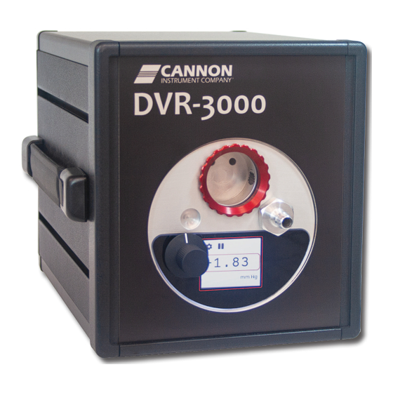 Cannon DVR-3000 Operation Manual