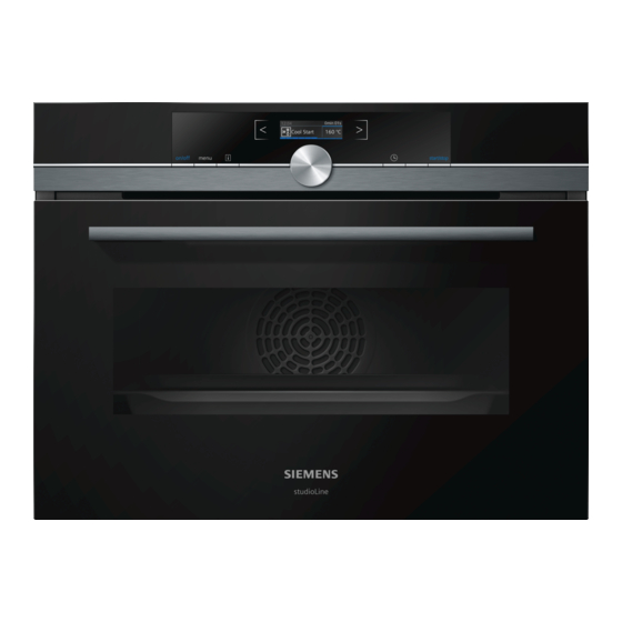 Siemens CB875G0 2 Series User Manual And Installation Instructions