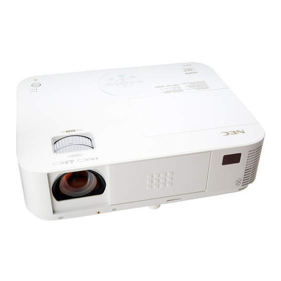 User Manuals: NEC NP-M403X XGA DLP Projector