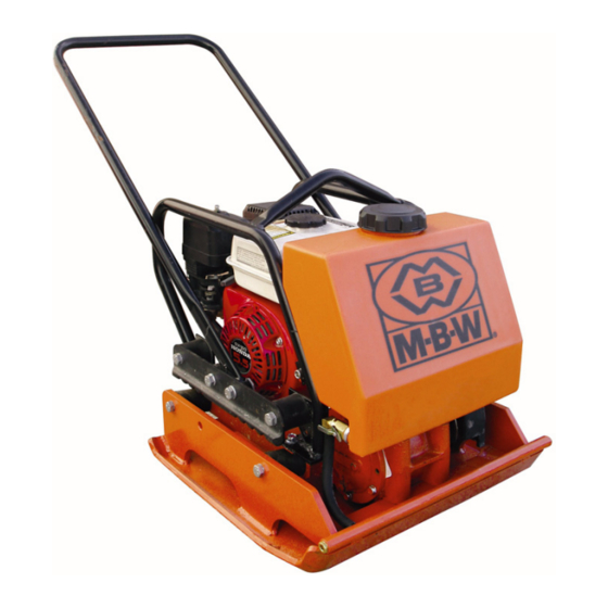 MBW 2000 Operator's Safety And Service Manual