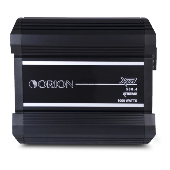 Orion XTR1000.4 Owner's Manual