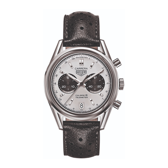 TAG Heuer CALIBRE 18 Series Manuals