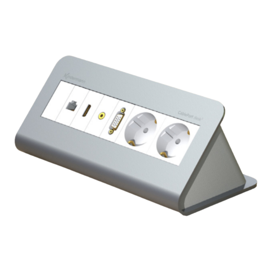 Kindermann CablePort desk2 80 Mounting Instructions