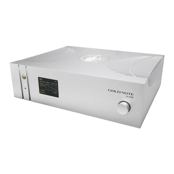 Gold Note PH-1000 Series User Manual