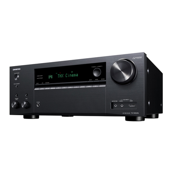 Onkyo TX-NR696-S AV Receiver Manuals