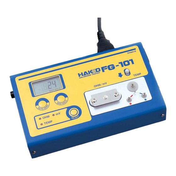 Hakko Electronics FG101-16 Instruction Manual