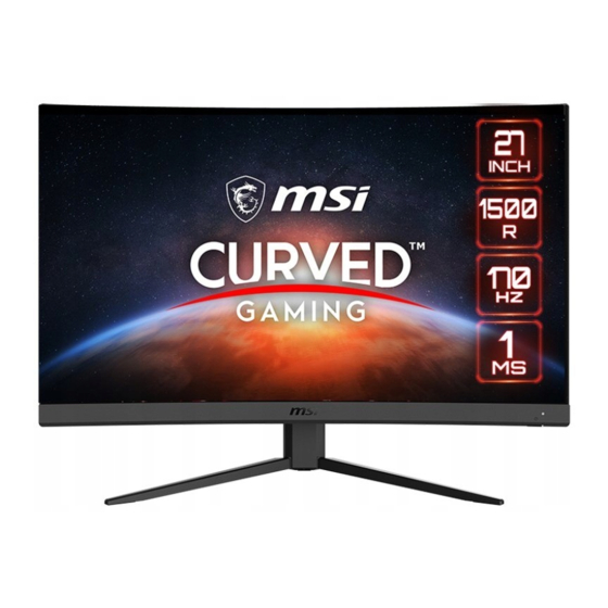 MSI G27C4 E2 User Manual
