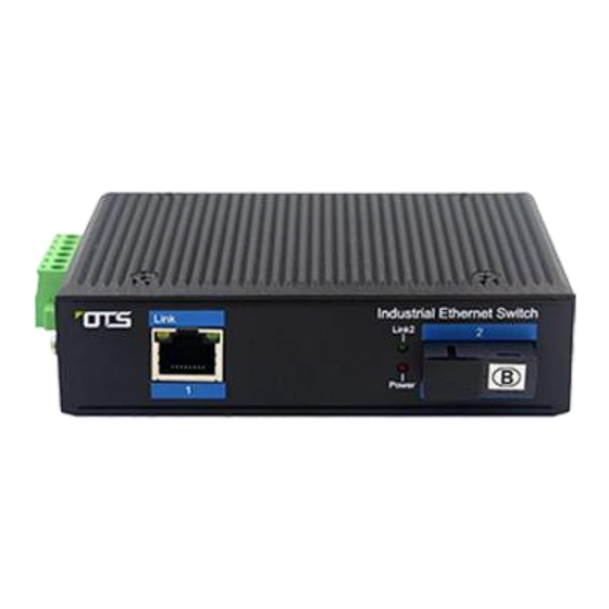OTS ET1111Pp-X-DR Series Quick Installation Manual