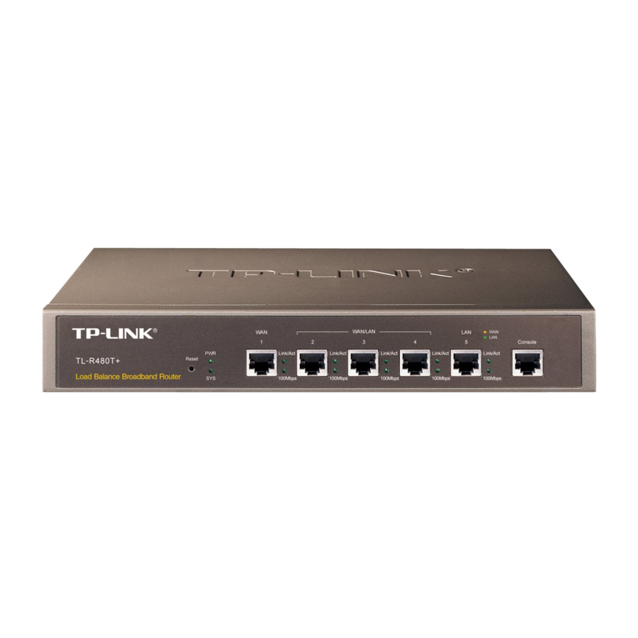 TP-Link TL-R480T+ Manual