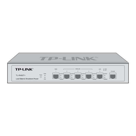 TP-Link TL-R480T+ Installation Manual