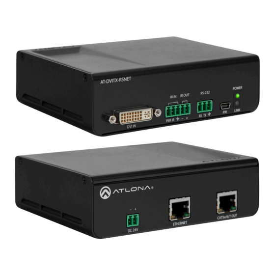 Atlona AT-DVITX-RSNET User Manual