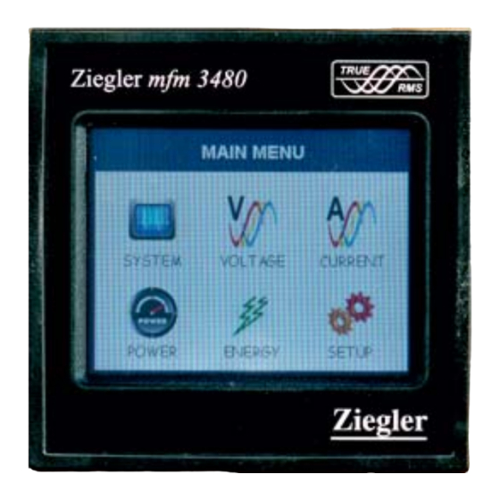 Ziegler mfm 3480 User Manual