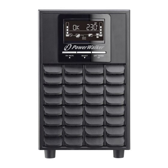 PowerWalker VFI CG PF1 Series Quick Manual