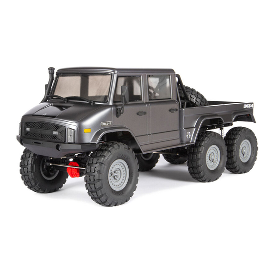Horizon Hobby axial TRAIL PROVEN OFF-ROAD PERFORMANCE SCX10 II UMG10 6x6 RTR Instruction Manual