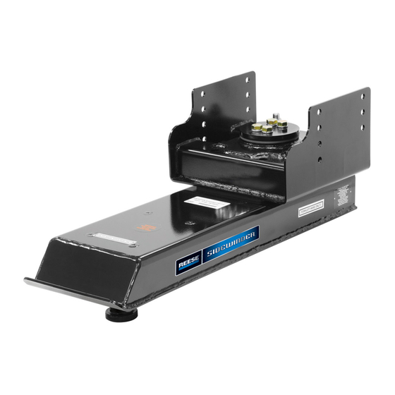 Reese 19K Sidewinder SW19K Installation Instructions Manual