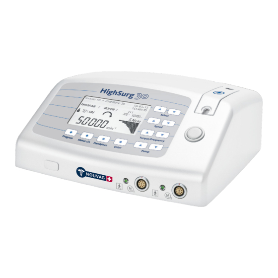 Nouvag HighSurg 30 Instructions For Use Manual
