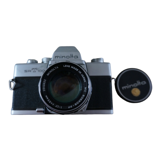 Minolta SR-T100 Owner's Manual