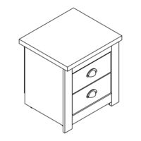Birlea HIGHGATE 2 DRAWER BEDSIDE Assembly Instructions Manual