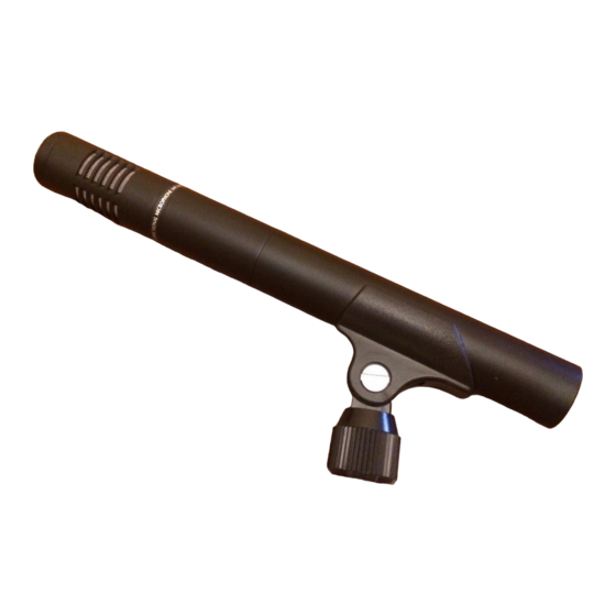Optimus Unidirectional Condenser Microphone User Manual