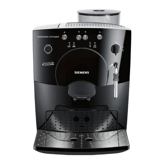 Siemens TK 53... Coffee Maker Manuals