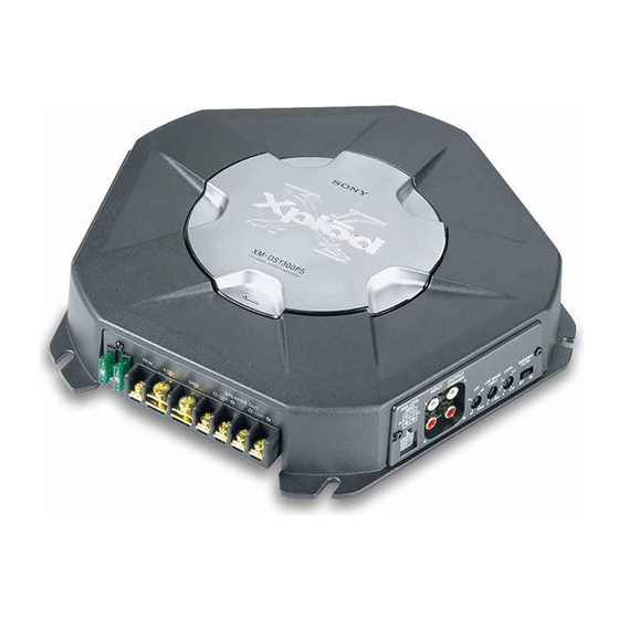 Sony XM-DS1300P5 Service Manual