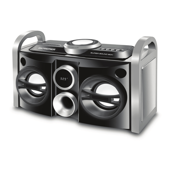 User Manuals: Premier SX-5716USBTB Speaker Box