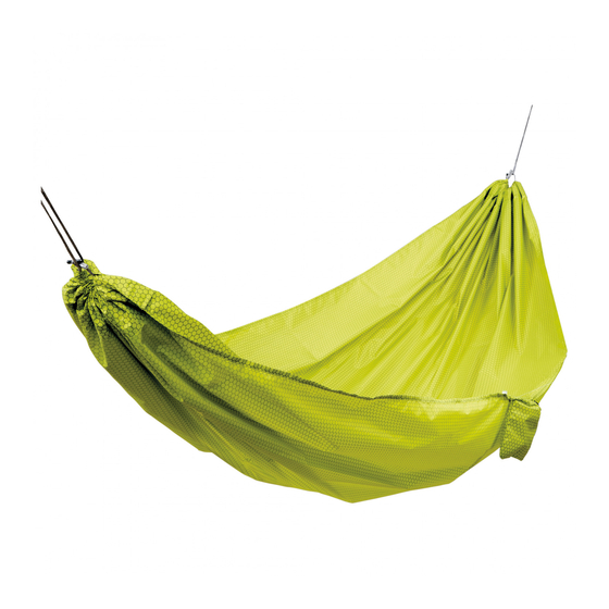 Exped TRAVEL HAMMOCK LITE KIT Instructions Manual
