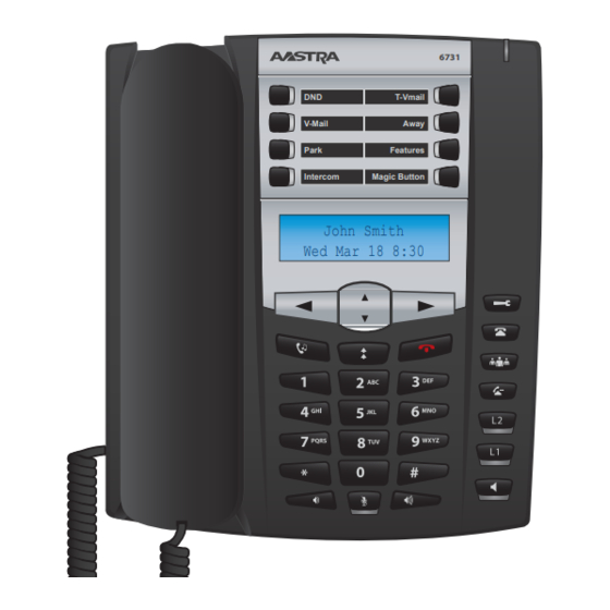 Schmooze Aastra 6731 Manual