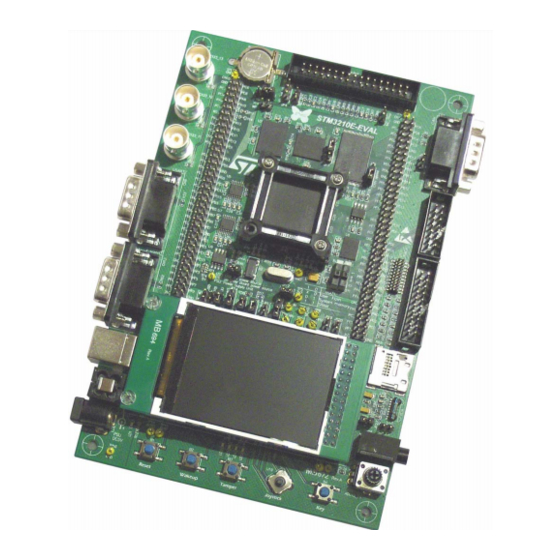 User Manuals: STMicroelectronics STM3210E-EVAL Board