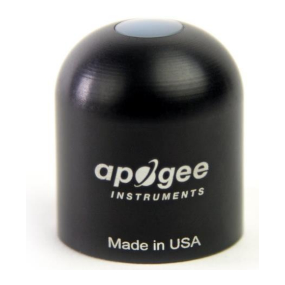 Apogee Instruments SQ-422 Owner's Manual