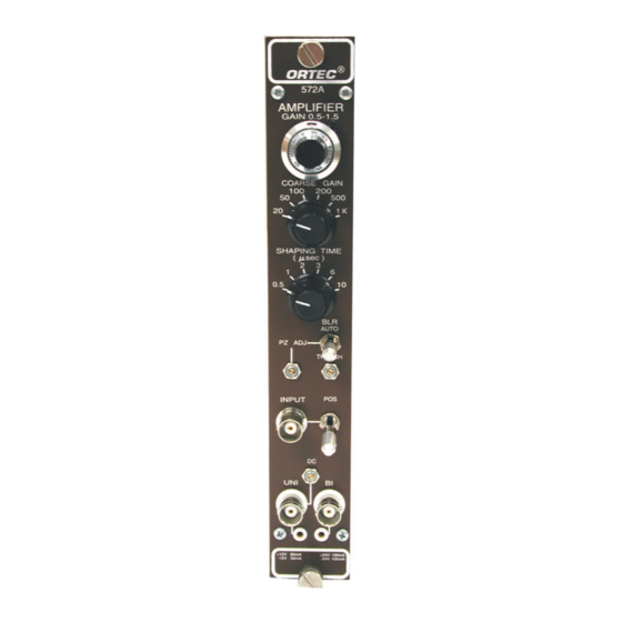 ORTEC 572A Operating And Service Manual