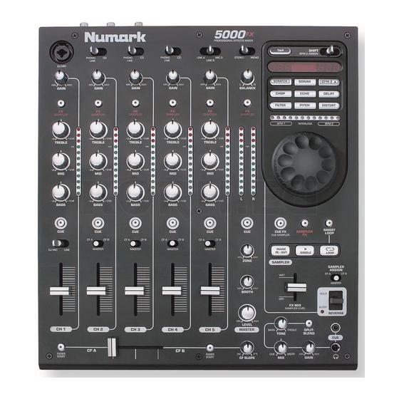Numark 5000FX Quick Start Owner's Manual
