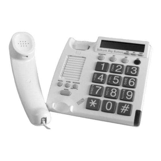 Telkom Big Button Instruction Manual
