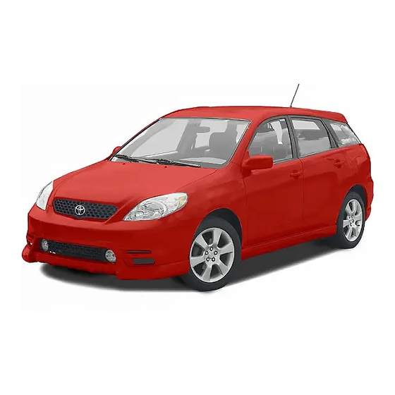 Toyota 2003 MATRIX User Manual