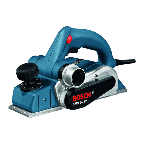 Bosch GHO 26-82 Professional Original Instructions Manual