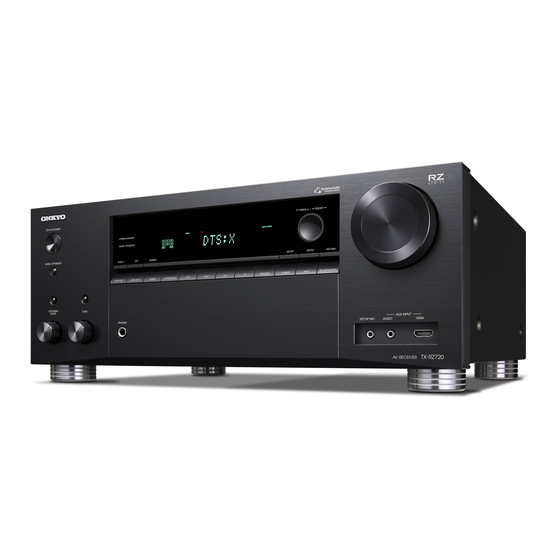 Onkyo TX-RZ720 User Manual