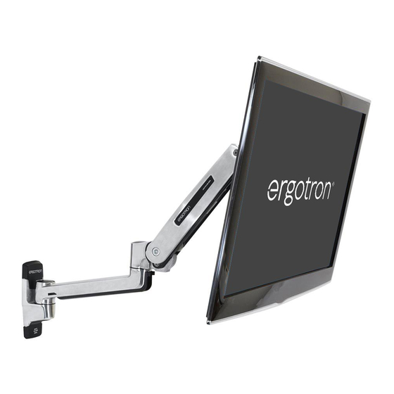 Ergotron LX Sit-Stand Wall Mount Monitor Arm User Manual