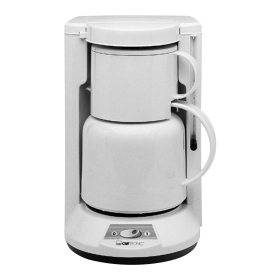 Clatronic KA 2565 Instruction Manual & Guarantee