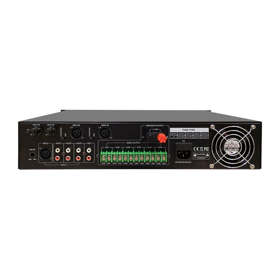 DSPPA MP210P Owner's Manual