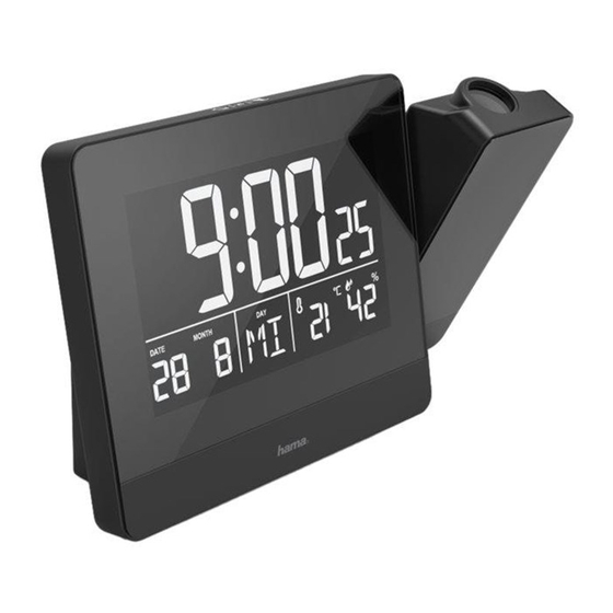 User Manuals: Hama 00186332 Projection Alarm Clock