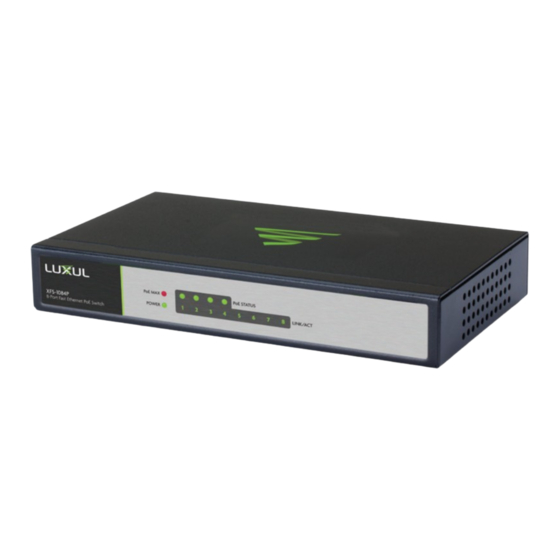 Luxul XFS-1084P Quick Install Manual