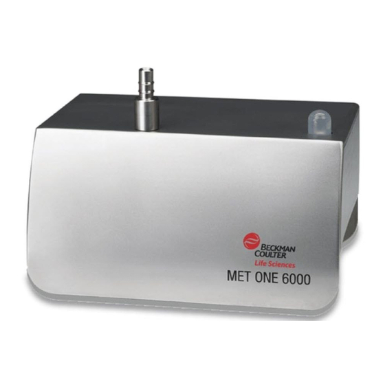 Beckman Coulter MET ONE 6000 Series Manual