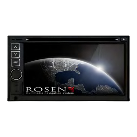 Rosen Multimedia Navigation System Quick Start Manual
