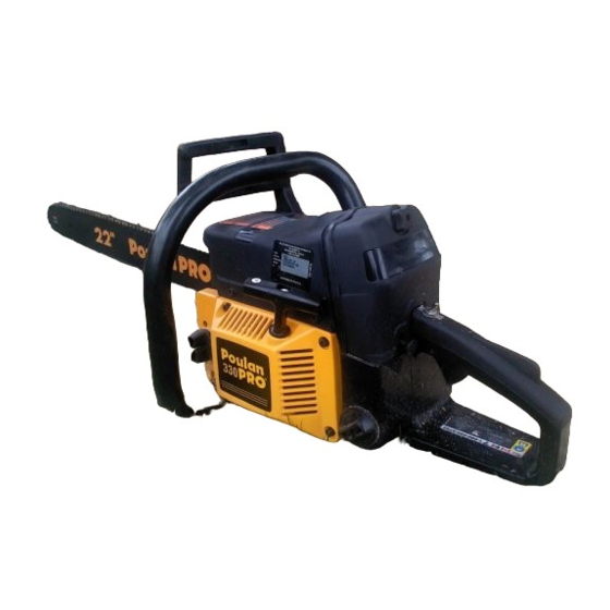 Poulan Pro 330 Instruction Manual