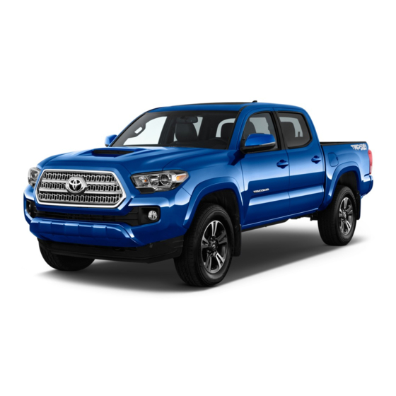 Toyota Tacoma 2017 Quick Reference Manual