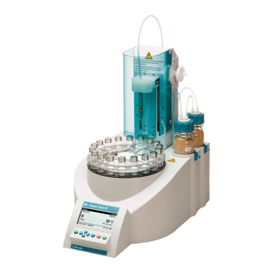 Metrohm 885 Compact Oven SC Manual