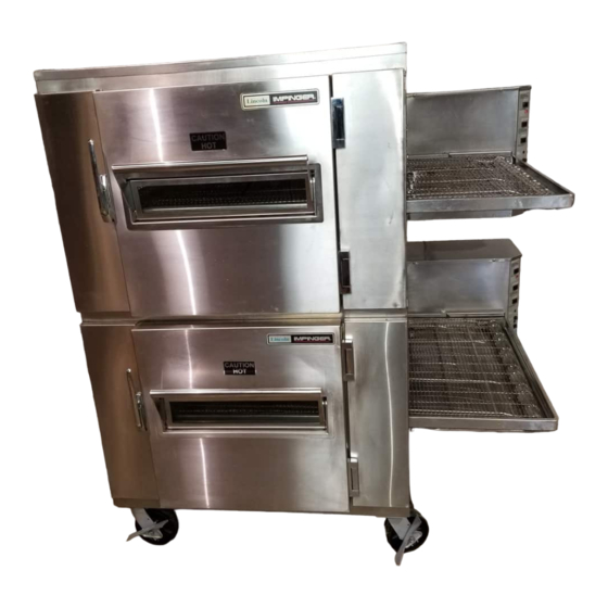 Lincoln 1450 Series Conveyor Pizza Oven Manuals