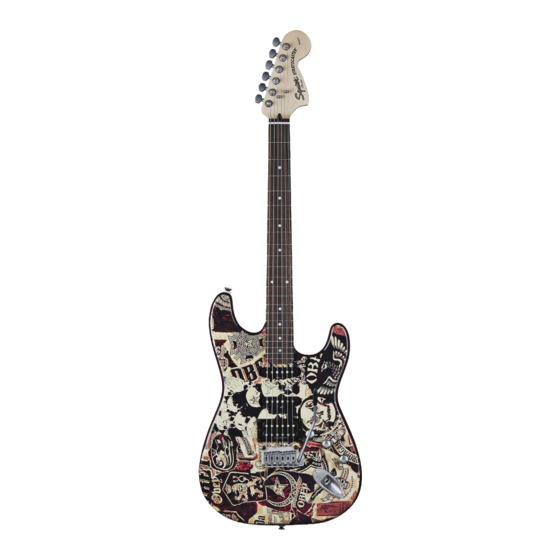 Squier OBEY Graphic Stratocaster HSS Collage Specifications