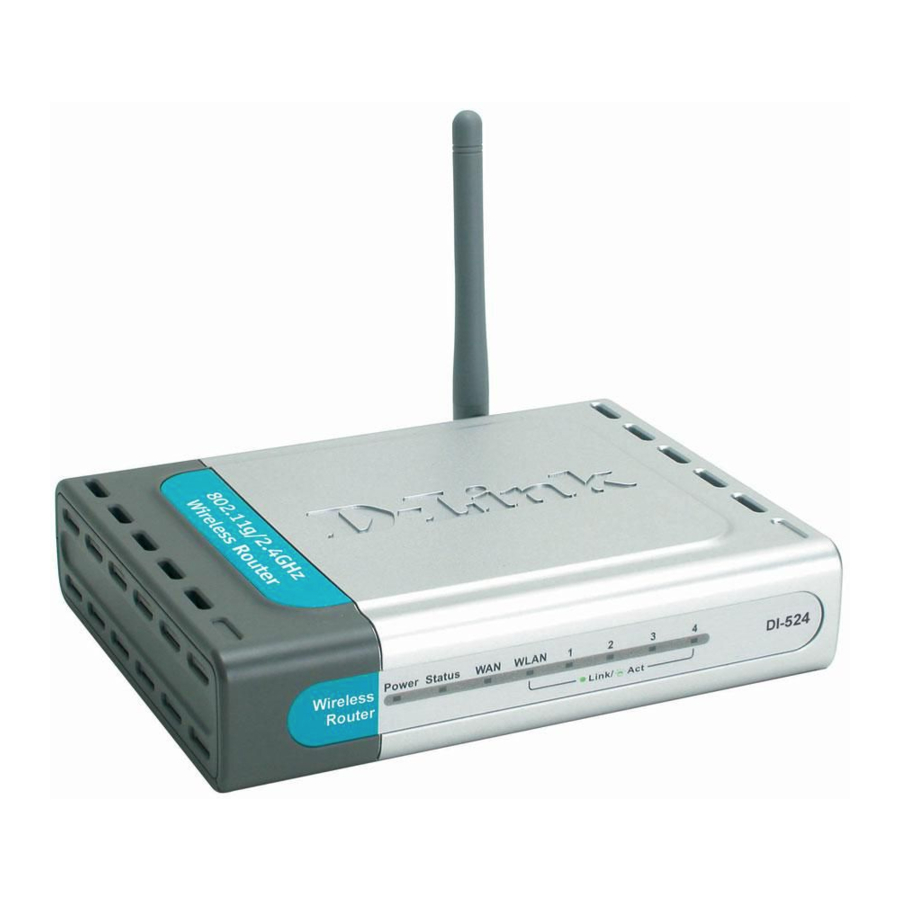 D-Link DI-524 Manual